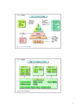 情報システムの役割における分類 情報システムの役割における分類