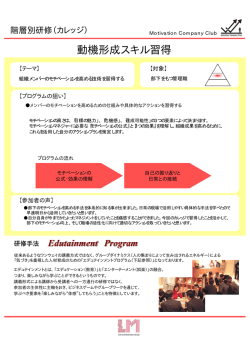 動機形成スキル習得