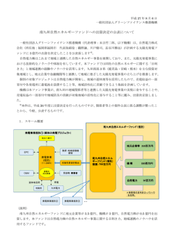 南九州自然エネルギーファンドへの出資決定の公表について