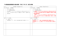 下水管路施設業務委託共通仕様書 （平成 27 年 6 月） 改訂比較表