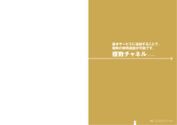 複数チャネル - フレッツ光