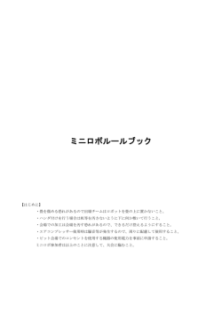ミニロボルールブック