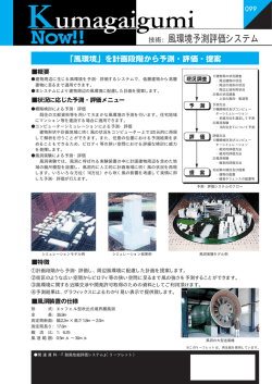 技術：風環境予測評価システム
