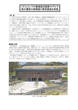 リアムコンパクト数値風況診断モデルで 椎木講堂の - RIAM