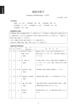 機能形態学