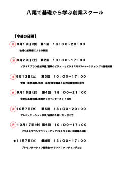八尾で基礎から学ぶ創業スクール