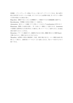 NURD：トランスデューサー回転ムラによって起こるアーチファクトである