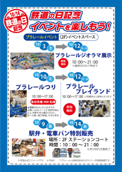 プラレールつり プラレール プレイランド 駅弁・電車パン特別販売