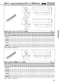 丸軸支持台（アルミベース） Supporter for Round Shaft（Aluminum) GA