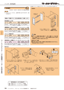 ワールドダクター ︵ H 形鋼用ハンガー支持金具︶