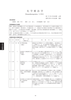 化学療法学
