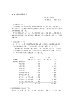 千代田区からの報告