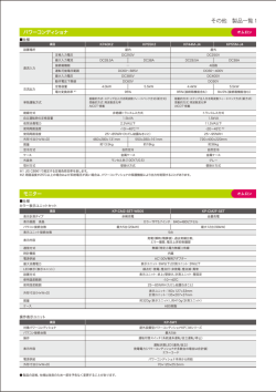 製品の仕様書をダウンロードする。