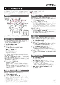 H33* 簡易操作ガイド
