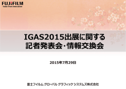FFGSのIGAS2015出展状況