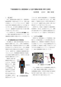 下肢部振動付与と聴覚刺激による歩行運動の表現に関する研究：奥屋