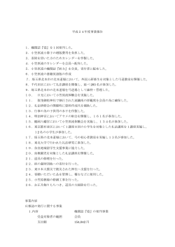 平成24年度事業報告 1．機関誌『姿』を1回発刊した。 2