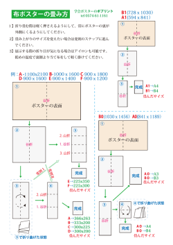 布ポスターの畳み方