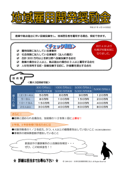 創業や拠点進出に伴い設備投資をし、地域居住者を雇用する場合、受給