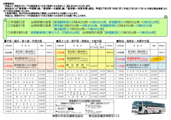新宿駅新南口:0時40分発→0時45分発、新宿駅西口:0時50分発
