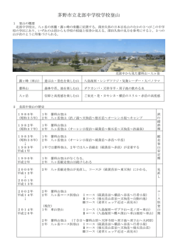 茅野市立北部中学校学校登山
