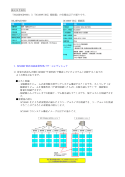 補足参考資料 「SOLARPACK&reg;660 SOLARPACK&reg;660 1. DC1000V