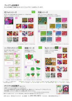 花フォトシリーズ オリジナル絵袋種子（4色オリジナル） プレミアム絵袋