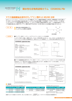 親水性化合物用逆相カラム COSMOSIL PBr マウス脳組織抽出液中の