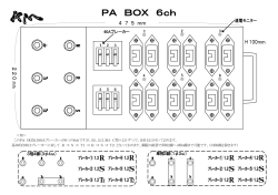 ＜相＞ このPA BOXは60Aブレーカーが6つの6chですが