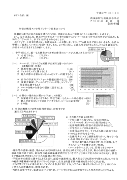 生徒の携帯スマホ等アンケ…ー 吉果について