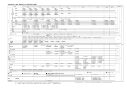 公共マネジメント学科 授業科目表（2015年度入学生から適用）