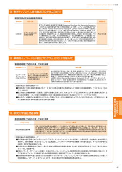 世界トップレベル研究拠点プログラム（WPI） 革新的