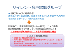 サイレント  声認識グループ