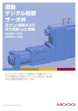 直動 デジタル制御 サーボ弁