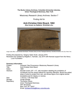 MRL7: Anti-Christian Edict Board, 1682