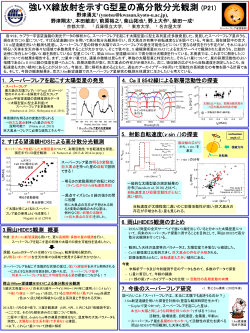 P21 強いX線放射を示すG型星の高分散分光観測