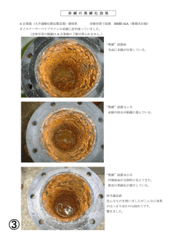 赤 錆 の 黒 錆 化 効 果