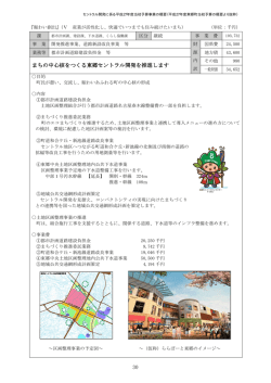 30 まちの中心核をつくる東郷セントラル開発を推進します