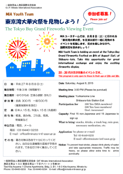 東京湾大華火祭を見物しよう！