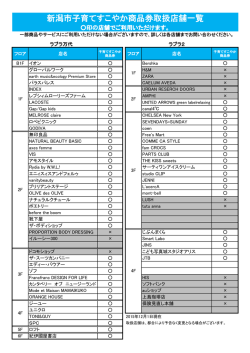 子育てすこやか商品券利用店舗一覧