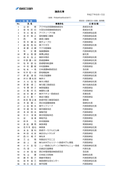 議員名簿 - 長崎県商工会議所連合会