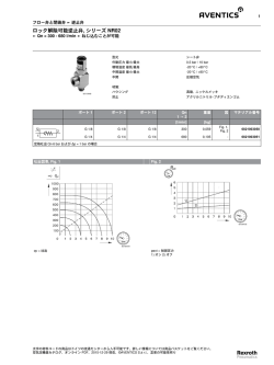 ロック解除可能逆止弁, シリーズ NR02