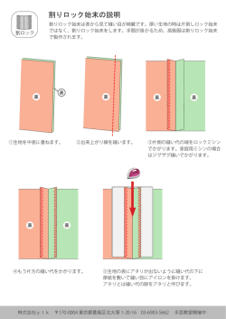 割りロック始末の説明