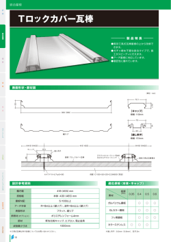 Tロックカバー瓦棒