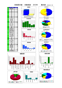 宮城県労連 労働相談 2015年中間集約表(PDF105KB) ここをクリック