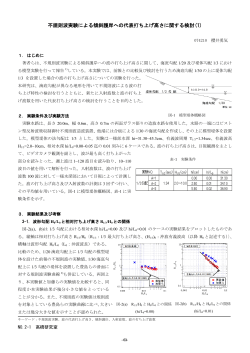不規則波実験による傾斜護岸への代表打ち上げ高さに関する検討(1)