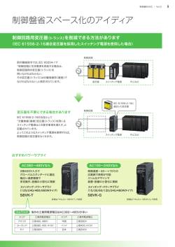 制御盤の省スペース化のために