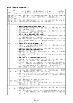 中学器楽 音楽のおくりもの