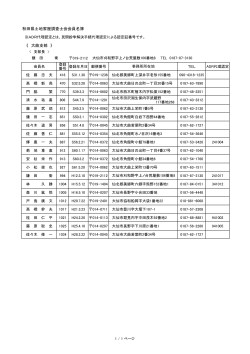 秋田県土地家屋調査士会会員名簿 《 大曲支部 》