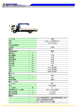 日野 4tクレーン付4段ラジコン TKG-FC9JJAA